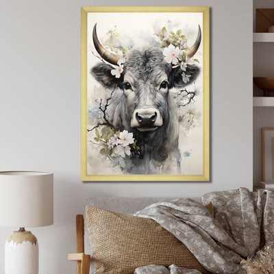 Lamberry, art asiatique, vache Sumi XIII