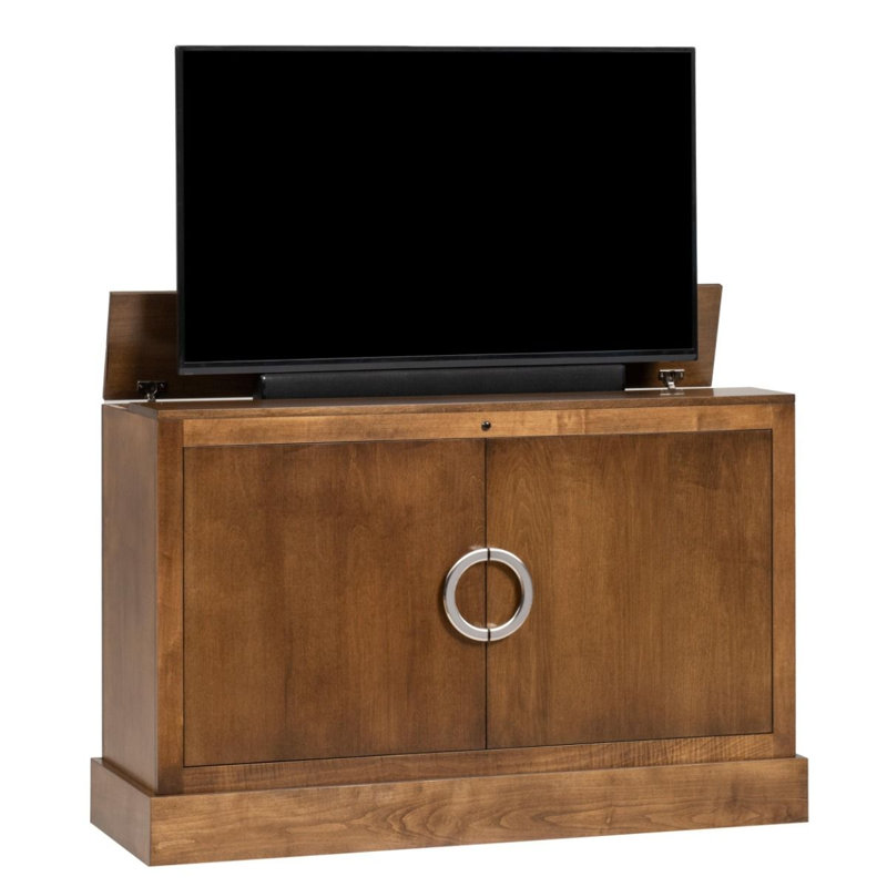 Clubside Unfinished TV Stand for TVs up to 55", Chestnut