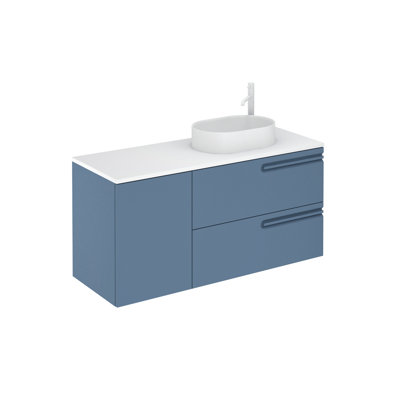 Goltz 49'' Single Bathroom Vanity with Solid Surface Top