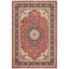 Tapis Cliff traditionnel à médaillon délavé de style persan, bleu marine, orange, or, vert, crème, ivoire, lavable à la machine, antidérapant, à poils courts, pour intérieur et extérieur, adapté aux animaux domestiques, idéal pour le salon, la chambre, la salle à manger, l'entrée, le couloir ou le bureau.-58437055