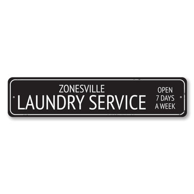 Laundry Service Custom Aluminum Sign