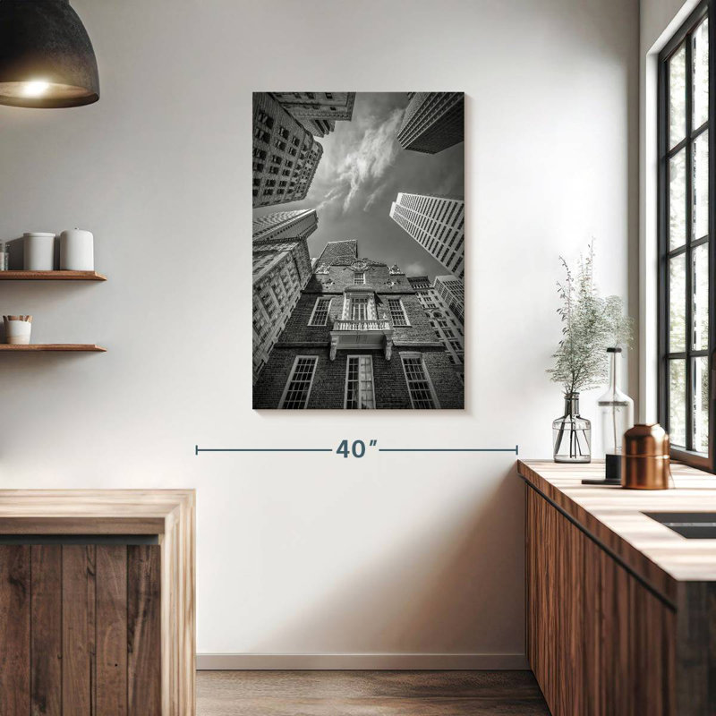 Aime Boston Old State House - monochrome, H 39 po x l 26 po