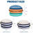 Geometric Comfort Wowmax Pouf Ottoman with Storage, Round Ottoman Foot Rest Pouf Ottoman Stuffed Poufs for Living Room Compression