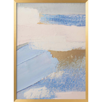 "Brush Strokes 3", art mural texturé encadré