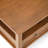 Warm Shaker 36"W Solid Wood Square Coffee Table with Two Drawers and Open Shelf-335872249