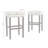 30-Inch Backless Ivory Faux Leather Counter Stool (Set Of 2)