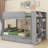 Jasna Full over Full Bunk Bed With 2 Drawers and Multi-layer Cabinet-896609901