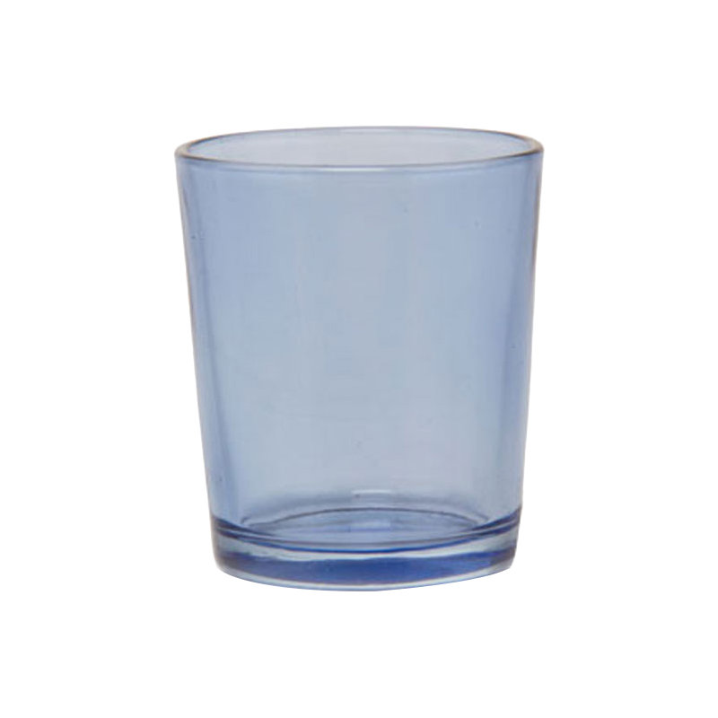 2.5cm Glass Tabletop Votive Holder, Blue