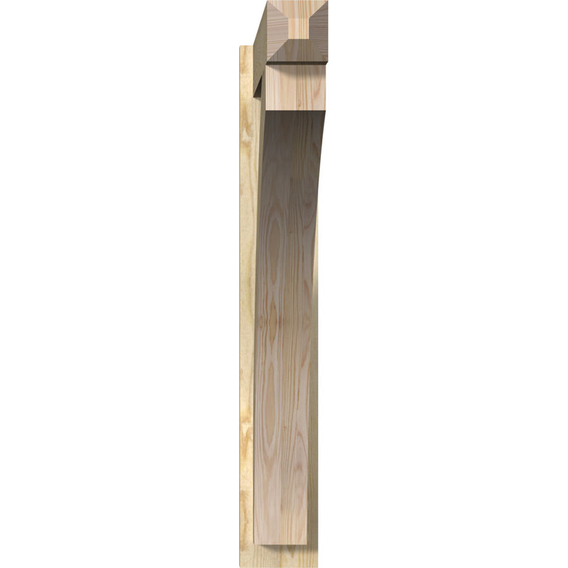 Persienne en bois rustique Thorton Craftsman, Sapin Douglas de 8 po (sciage brut),  P 34 po x H 40 po 