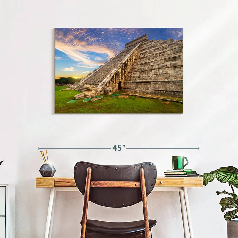 Adella Kukulcan Step Pyramid, 24" H x 36" W
