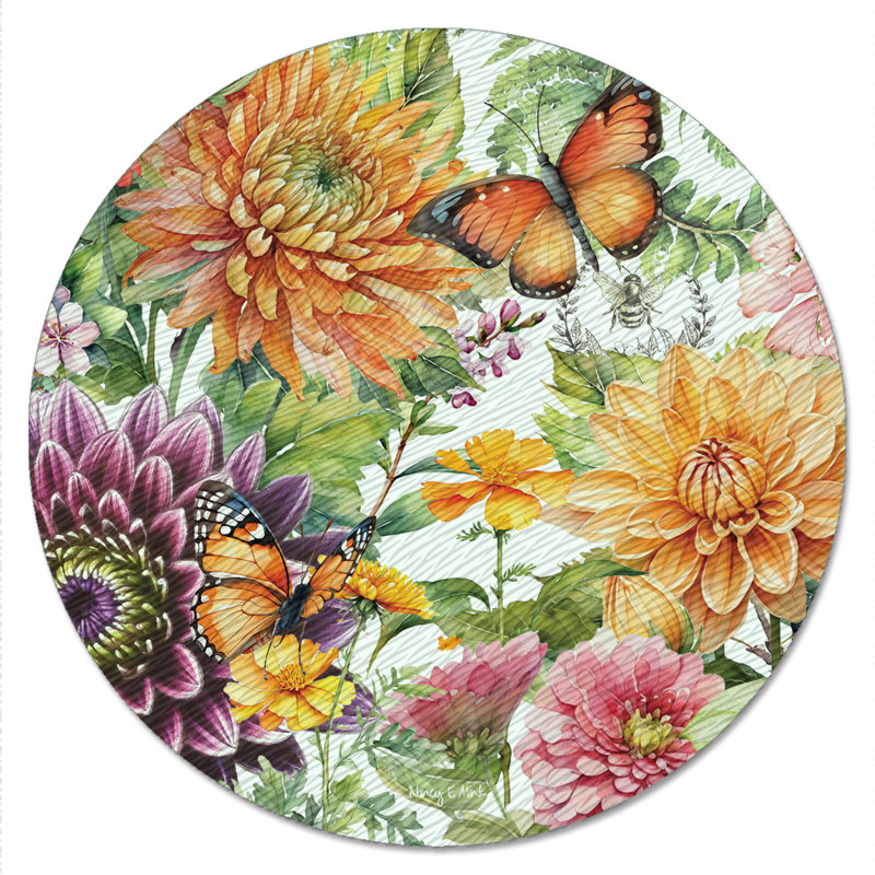CounterArt Botanica 13" Tempered Glass Lazy Susan Turntable