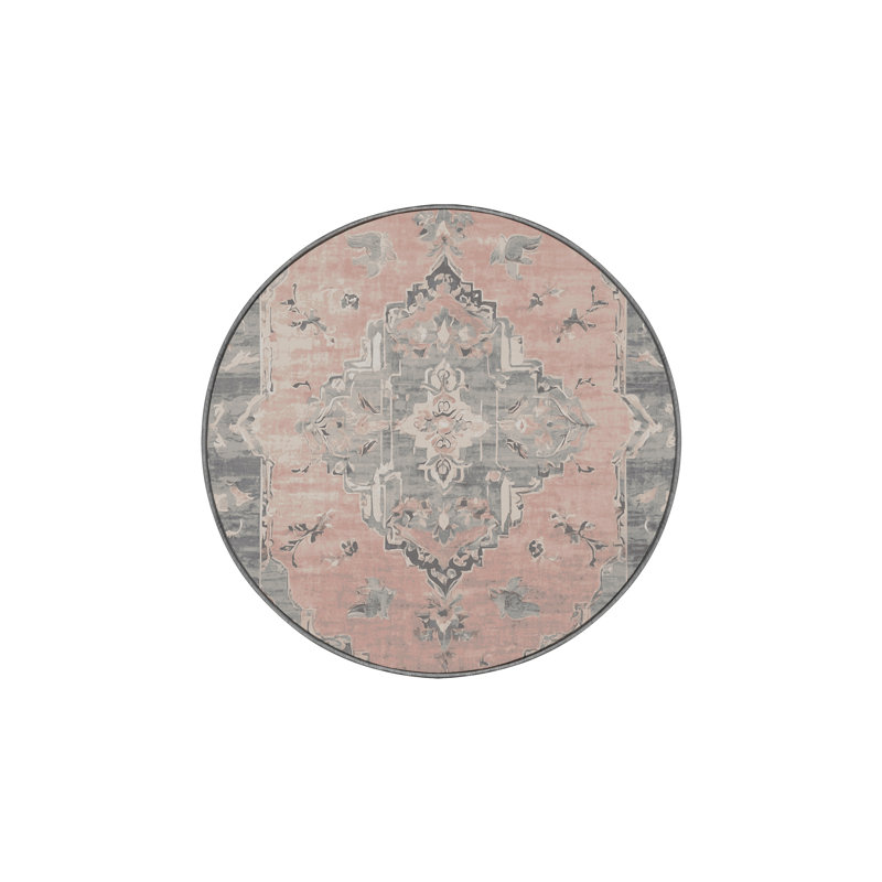 Machine Washable Gray Area Rug, Runner 2' x 5'
