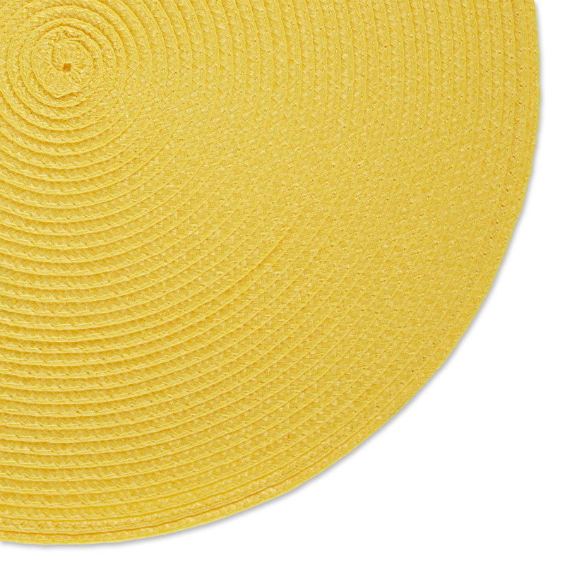 Napperons en polyester, Jaune