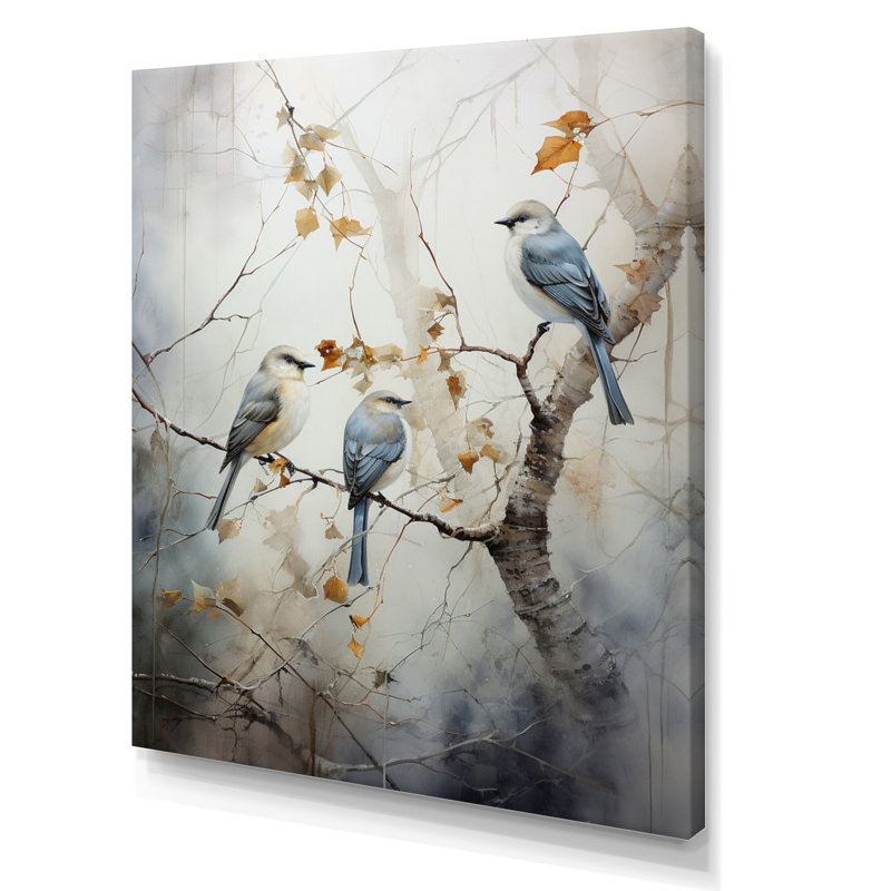 Bird Silent Watcher II - Bird Wall Art, 20" H x 12" W x 1" D, Wrapped Canvas