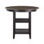 Table de hauteur comptoir 1Pc avec 2X présentoirs de mobilier de style transitionnel