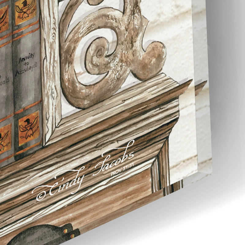 «All Things Near and Dear I» par Cindy Jacobs, art mural en verre acrylique, H 12 po x l 16 po x P 0,13 po