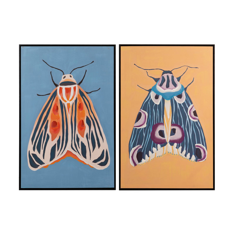ABSTRACT SET 2 CANVAS - 2 Piece Wrapped Canvas Painting Set