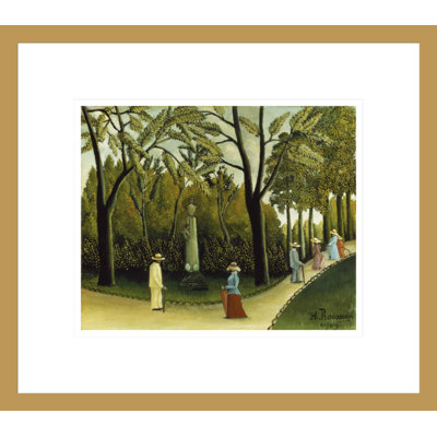 «The Monument to Chopin in the Jardin Gardens» par Henri Rousseau, impression giclée encadrée