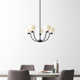 Andrea 5 Light Metal Dimmable Chandelier