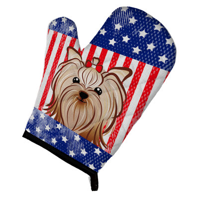 Yorkie yorkishire four à caroline et terrier American Flag