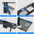 Adjustable Steel TV Top Shelf, Floating TV Stand with Storage Boxes, Universal Monitor Shelf