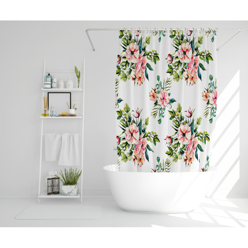 Atilia Polyester Shower Curtain, 168cm H x 168cm W
