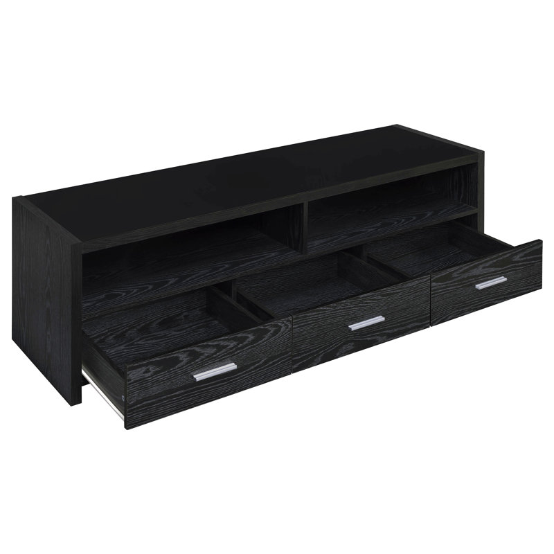 Meuble télé 3 tiroirs Black Oak