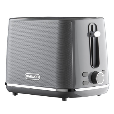 Daewoo Stirling 2 Slice Toaster 7 Browning Settings Reheat Defrost Self Centering White