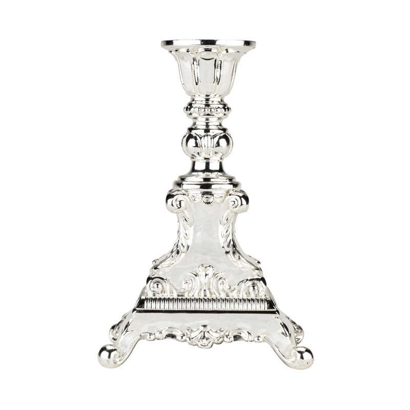 Chandelier de table en métal 2 pièces, Blanc