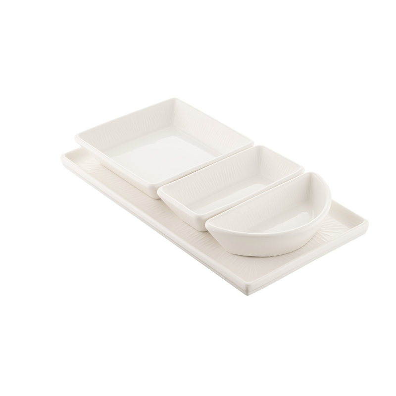 17 Stories Rubiya Ceramic Divided Serving Dish