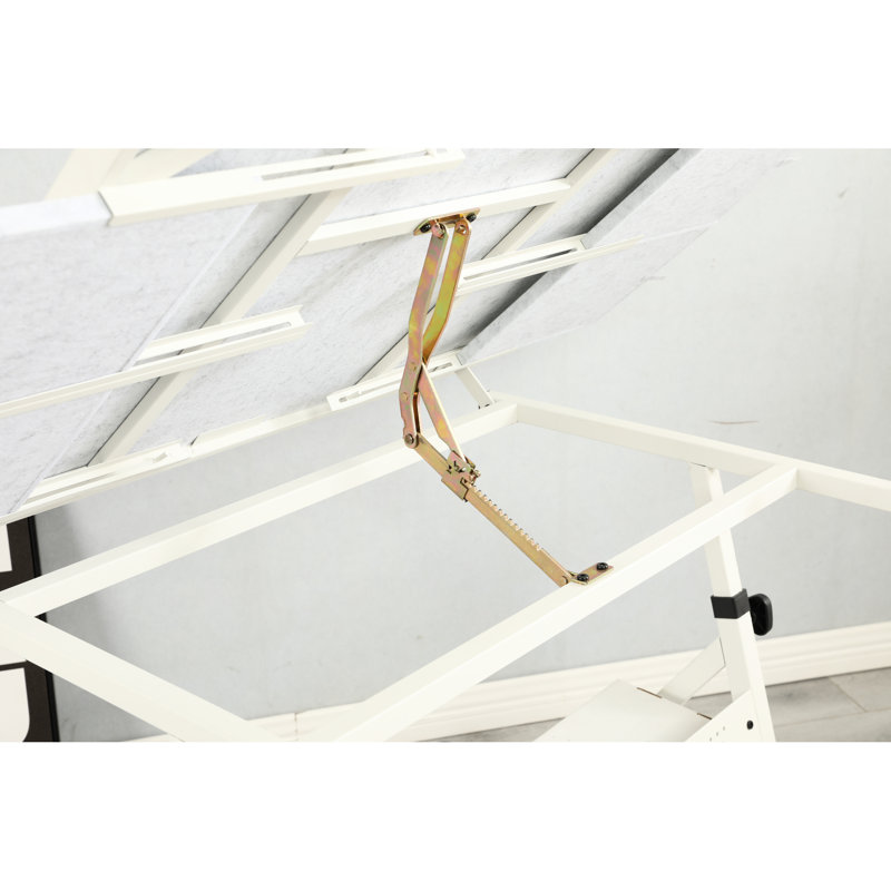 Spot fonctionnel avec table ajustable, 4 tiroirs et grande capacité de rangement, hauteur et angle du noyau avancé, compartiments de tiroir
