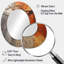 Orange orange gris abstrait séquoia collage - grand miroir mural ovale sur métal-1260009679