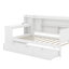 Lit de jour simple en bois avec tiroirs et bureau-1797084780