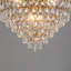 Grand lustre moderne en cristal Dultach avec ampoules à culot E12 (non incluses)