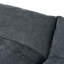 Canapé modulaire gris foncé modulaire avec revêtement en polyester durable, coussins moelleux, compartiments de rangement cachés