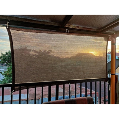 Toile d'extérieur de clôture en tissu pour terrasse 3 pi 3 po x 9 pi 9 po
