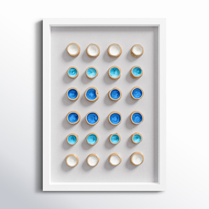 Handmade Glam Abstract Wall Decor on Solid Wood