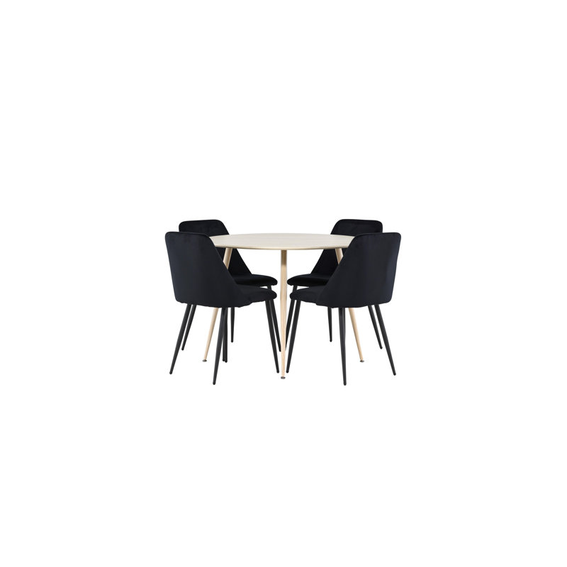 Woodall 4 - Person Dining Set, White