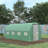 Outsunny 14.6' X 6.6' X 6.6' Walk-In Tunnel Hoop Greenhouse With Mesh Door & 8 Windows-114766768