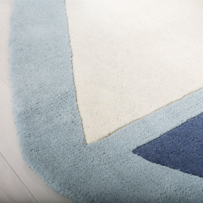 Tapis en laine touffeté à la main Ian, Nouveauté 6 pi x 6 pi 6 po