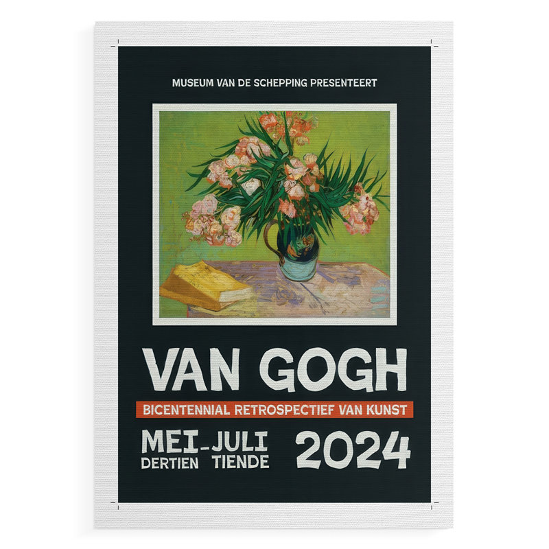 Van Gogh, exposition d'affiches II - reproduction de toile seulement - NON-CADRE, H 36 po x l 24 po