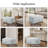 Modern Upholstered Faux Fur Square Storage Ottoman(Set Of 2)-30476200