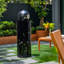 38.58"H Metal Modern LED Fountain With Butterflies