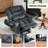37.8" Wide Modern Lift Assist Reclining Chair With  Heated Massage, Adjustable Headrest, Hidden Armrest Storage & Cup Holders & USB(Set Of 2)-833166002