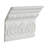 6-1/2 in x 2-1/2 in x 6 in Long Egg and Dart with Palmettes Polyurethane Crown Moulding Sample