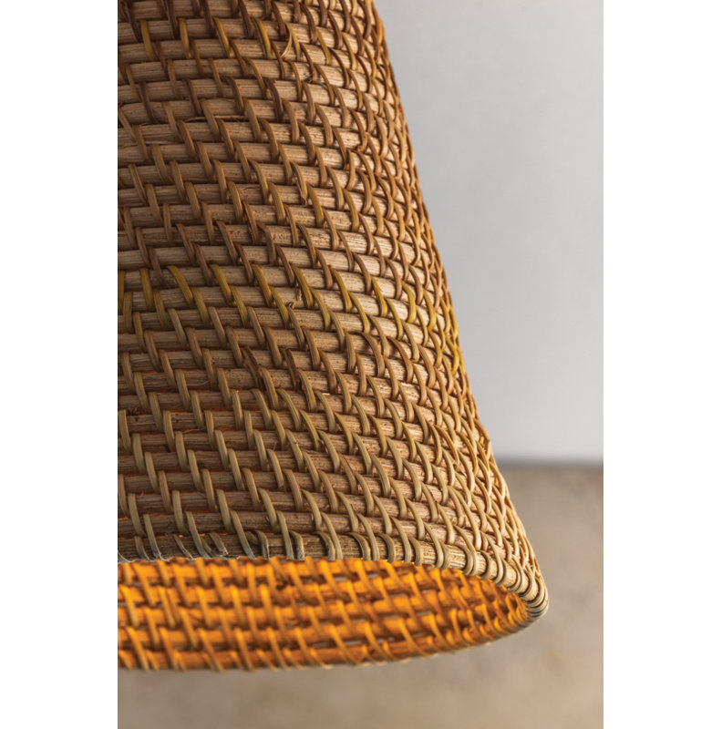 Menifee 6" 1-Light Wicker Flush Mount