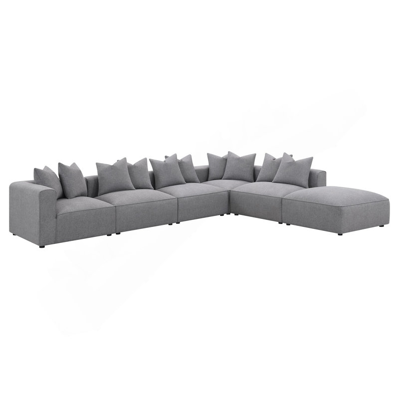 Canapé modulaire gris Amherst 6 pièces, Gris