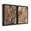 «Tree Texture Triptych I», toile encadrée de qualité supérieure - prête à être accrochée-1594591672-1594591674