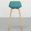 Tabouret de bar Mid-Century 2 - Tabouret de bar bleu 2 pièces