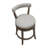  Ruxban 26" Swivel Counter Stool, Weathered Oak, Sand Fabric Seat-427995410